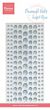 Marianne Design Decoration Enamel dots - Glitter Lichtblauw PL4526 21x9,5cm