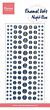 Marianne Design Decoration Enamel dots - Glitter Nachtblauw PL4525 21x9,5cm