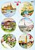 Marianne Design Decoupage Travelling 6 round designs 