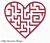 My Favorite Things Heart Maze Shapes - Wild Cherry 