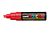 Marker met schuin afgeslepen punt large Fluo rood