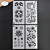 ECD Florals n' Fabrick Floral Stencils