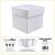 ScrapBoys Exploding box - wit - 3 st - 300 grm SB-EBW-01 10x10x10 cm