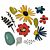 Sizzix Thinlits Die Set 11PK Modern Floristry 665853 Tim Holtz