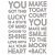 Sizzix Thinlits Die Set 7PK Bold Text #2 665925 Tim Holtz