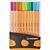 STABILO point 88 - fineliner 0,4 mm - ColorParade antraciet/oranje 20 kleuren