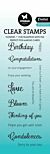 Studio Light Clear Stamp Sentiments Essentials nr.589 SL-ES-STAMP589 46,2x142x3mm