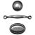 Tim Holtz Idea-Ology Mini Metal Hardware Pulls 3/Pkg 